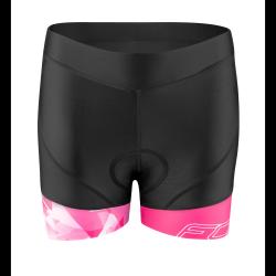 Force MINI černo-růžové dámské cyklokraťasy do pasu s vložkou Force MINI černo-růžové dámské cyklokraťasy do pasu s vložkou