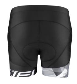 Force MINI čierne dámske cyklokraťasy do pása s vložkou