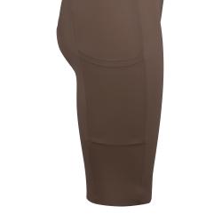Force MONO LADY hnědé cyklokraťasy - se šráky a vložkou kraťasy
