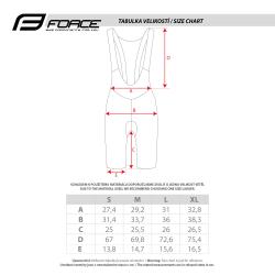 Force MONO LADY hnědé cyklokraťasy - se šráky a vložkou kraťasy