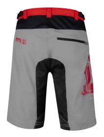 Force MTB-11 sv.šedé kraťasy s odnímatelnou vložkou