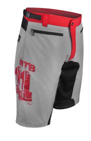 Force MTB-11 sv.šedé kraťasy s odnímatelnou vložkou