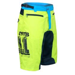 Force MTB-11 fluo cyklošortky s odnímateľnou vložkou
