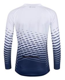 Force MTB ANGLE bílo-modrý dámský cyklodres - dl.rukáv POUZE M (VÝPRODEJ)