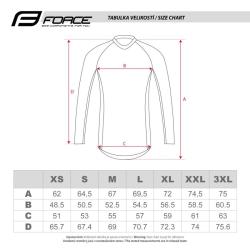 Force MTB ANGLE bílo-modrý dámský cyklodres - dl.rukáv POUZE XS (VÝPRODEJ)