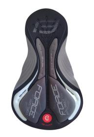 Force MTB ANGLE fluo-modrý cyklodres - dl. rukáv + Force STORM šedo-fluo cyklokraťasy