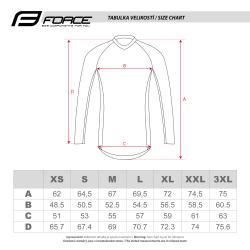 Force MTB ANGLE bílo-modrý dámský cyklodres - dl.rukáv