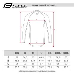 Force MTB ANGLE bílo-modrý dámský cyklodres - dl.rukáv