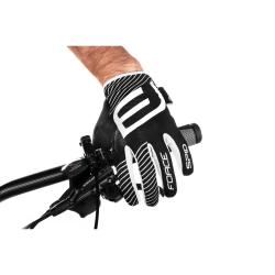 Force MTB SPID čierne letné cyklorukavice bez zapínania