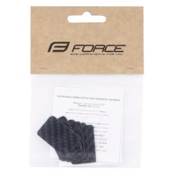 Force Nálepky pod bowden malé 6ks, karbon dizajn