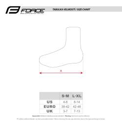 Force LYCRA TERMO Road černé návleky treter