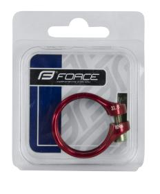 Force Objímka sedlovky na inbus 31.8mm Al, červená