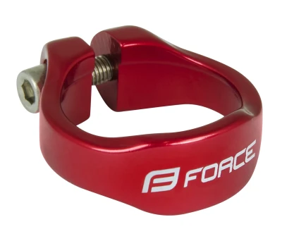 Force Objímka sedlovky na inbus 31.8mm Al, červená