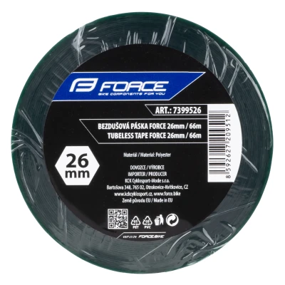 Force Páska bezdušová Tubeless lepící 26mm x 66m