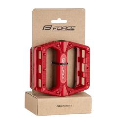 Force Pedály BMX HOT hliníkové, červené