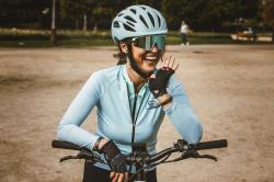 Force POINTS LADY černo-šedé dámské cyklorukavice bez zapínání