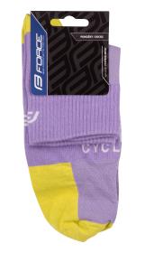 Force Ponožky EDGE fialovo-fluo