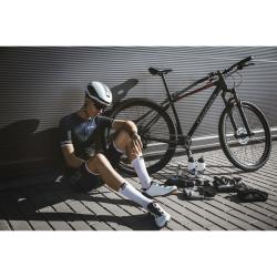 Force Ponožky LONG PRO SLIM bielo-čierne