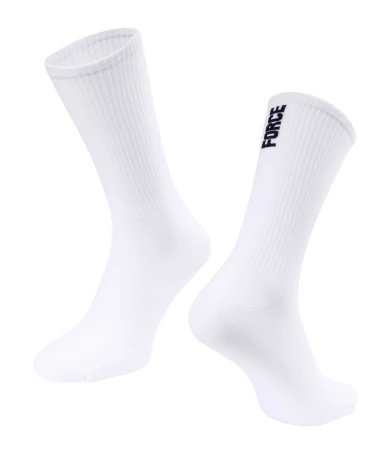 Force Ponožky LONGER SLIM bílé
