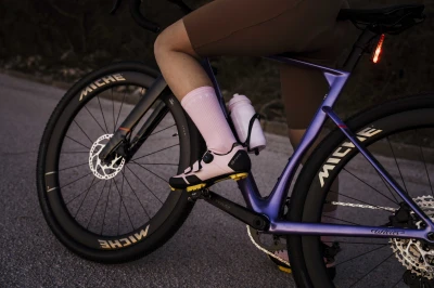 FORCE SNAP růžové cyklistické ponožky
