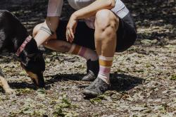 Force Ponožky STRIPE dlouhé růžové