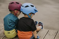 Force AKITA modrá detská cyklistická prilba