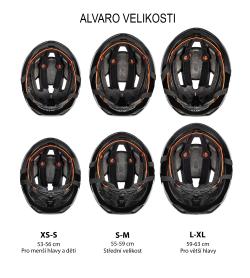 Force ALVARO bílá cyklistická přilba