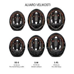 Force ALVARO bílá cyklistická přilba