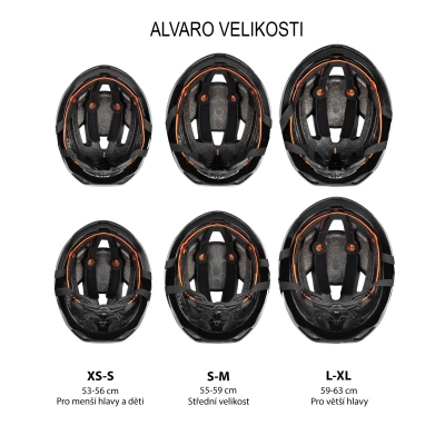 Force ALVARO bílá cyklistická přilba