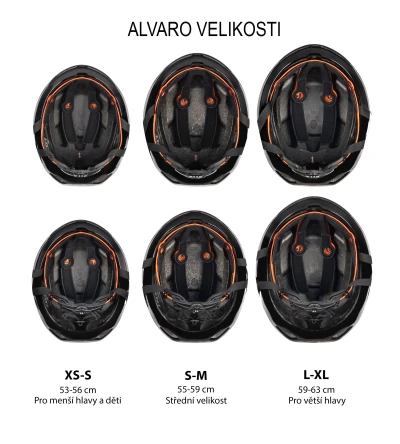 FORCE ALVARO AERO černá cyklistická přilba