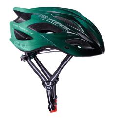 Force BULL HUE černo-tyrkysová cyklistická přilba