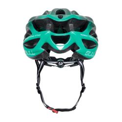 Force BULL HUE černo-tyrkysová cyklistická přilba