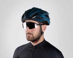 Force BULL Čierno-modrá cyklistická prilba