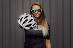 Force BULL HUE bielo-čierna cyklistická prilba