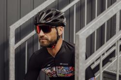 Force BULL HUE černá-šedá cyklistická přilba