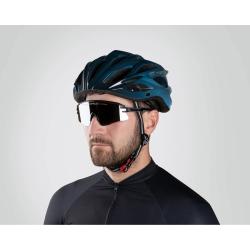 Force BULL HUE černo-modrá cyklistická přilba