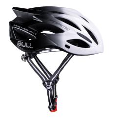 Force BULL HUE bílo-černá cyklistická přilba