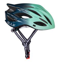 Force BULL HUE mint-navy modrá cyklistická přilba