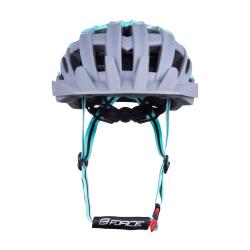 Force CORELLA MTB šedo-tyrkysová cyklistická přilba