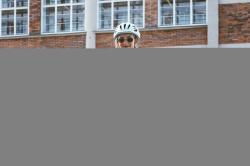 Force DOWNTOWN modro-zelená dámska cyklistická prilba