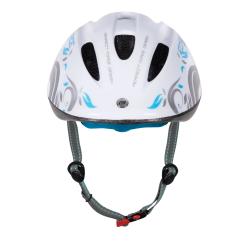 Force FUN flowers bielo-sedo-modrá detská cykloprilba