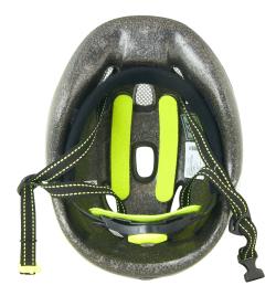 Force FUN STRIPES fluo-černo-šedá dětská cyklistická přilba