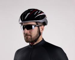 Force HAL černo-červeno-bílá cyklistická přilba
