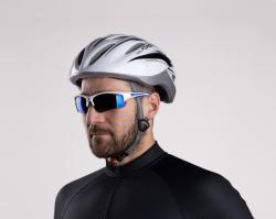 Force HAL bílo-černá cyklistická přilba