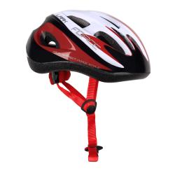Force LARK černo-červeno-bílá dětská cyklistická přilba