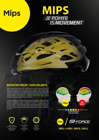 Force NEO MIPS, fluo-modrá cyklistická přilba