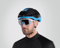 Force ORCA černá mat-modrá cyklistická přilba