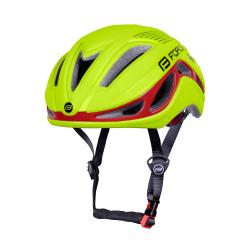 Force REX fluo-červená cyklistická prilba