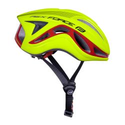 Force REX fluo-červená cyklistická přilba