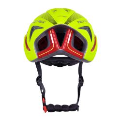 Force REX fluo-červená cyklistická přilba